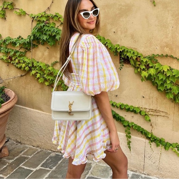 For Love & Lemons Rue Puff Sleeve Mini Dress - Picture 2 of 12